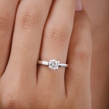 Solitaire Lepage Mondaine en or blanc et diamant