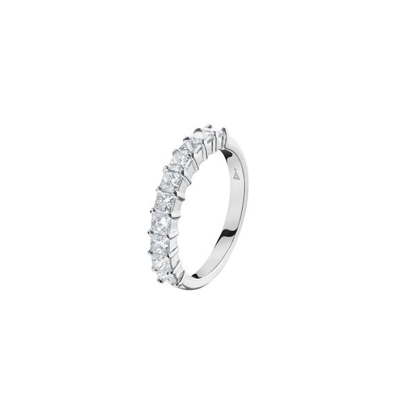Lepage Malicieuse wedding ring-white gold-princess-cut diamonds