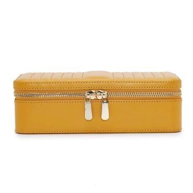 Wolf Maria medium zip jewelry case in mustard