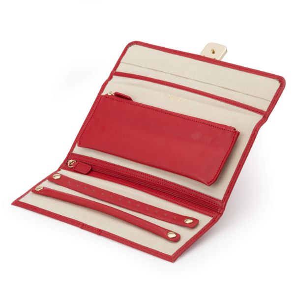 Pochette à bijoux Wolf Palermo couleur rouge