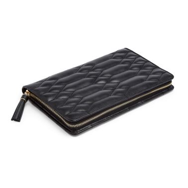 Grande pochette à bijoux Wolf Caroline couleur noir