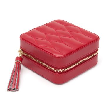 Wolf Caroline zip travel case in red