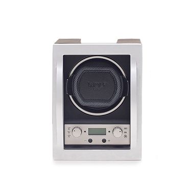 Remontoir pour montre automatique programmable Wolf 1834 Module 4.1 en PVC noir et gris