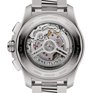 Breitling Avenger B01 Chronograph automatic watch sand dial steel bracelet 44 mm