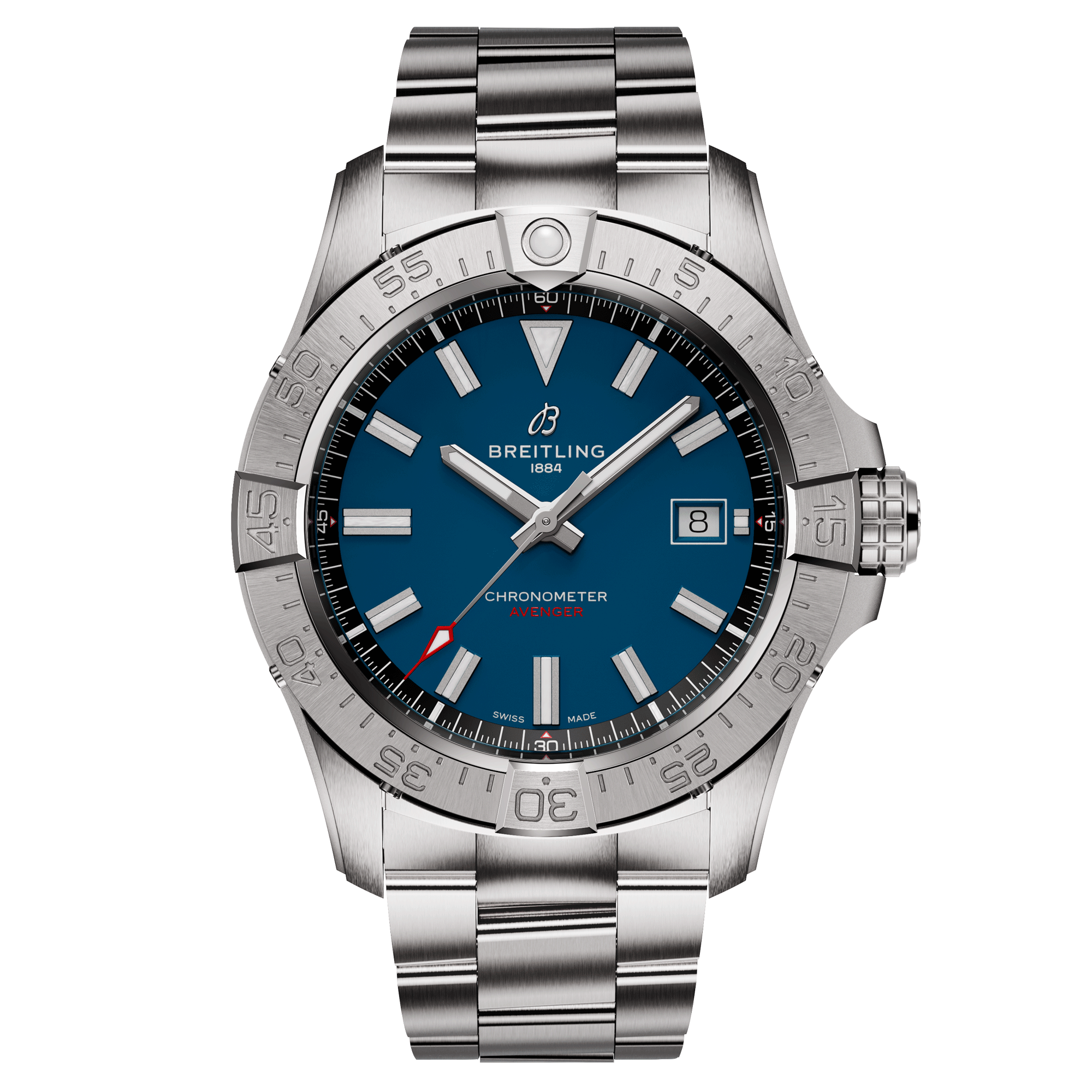 Montre Breitling Avenger automatique cadran bleu bracelet acier 42 mm A17328101C1A1