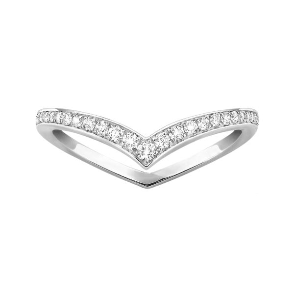 Alliance Messika Fiery Pavée en or blanc et diamants