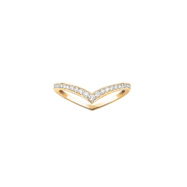 Alliance Messika Fiery Pavée en or jaune et diamants