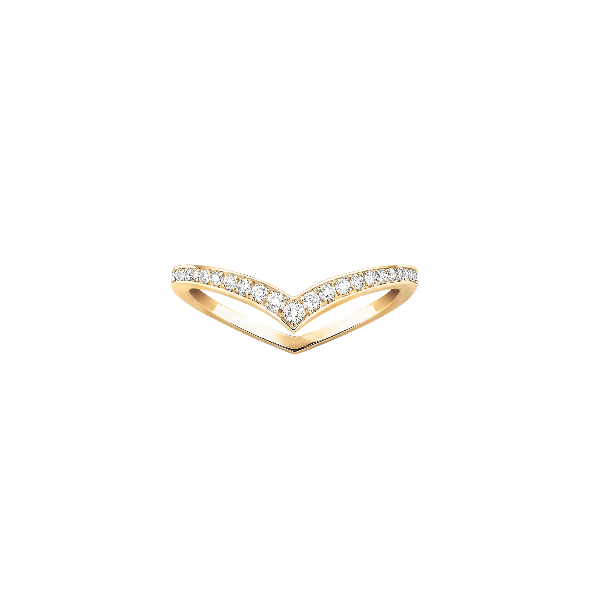 Alliance Messika Fiery Pavée en or jaune et diamants