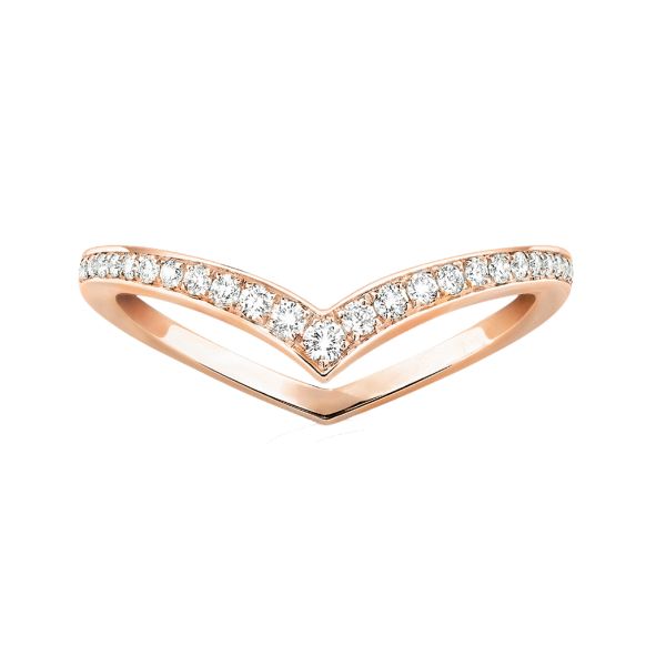 Alliance Messika Fiery Pavée en or rose et diamants