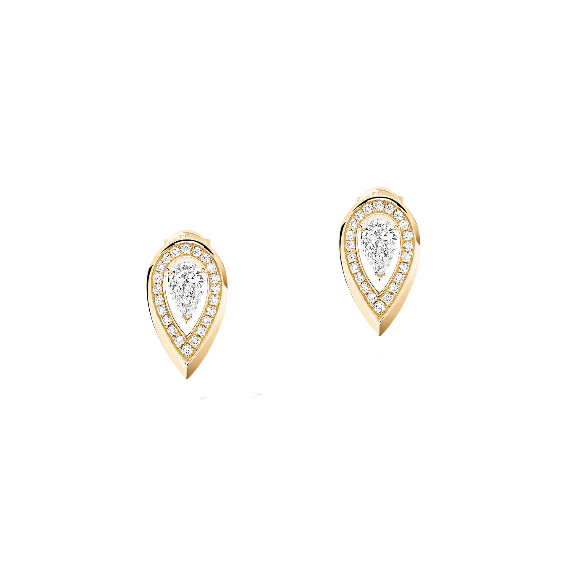 Boucles d'oreilles Messika Fieryen or jaune et diamants