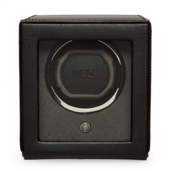 Watch Winder Wolf 1834 Cub Black vegan leather