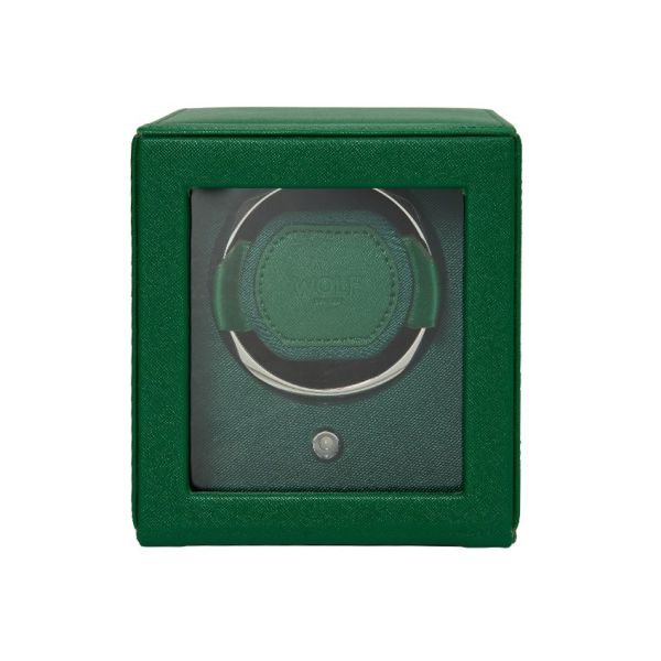 Watch Winder Wolf 1834 Cub Green vegan leather