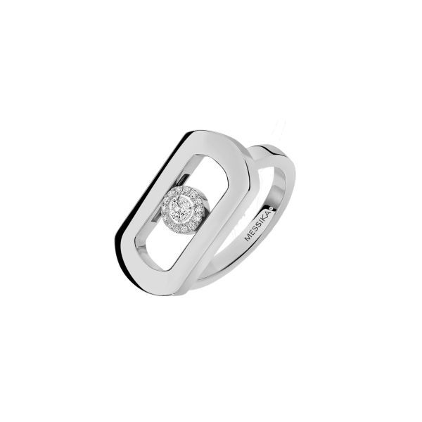 Bague Messika So Move en or blanc et diamant 