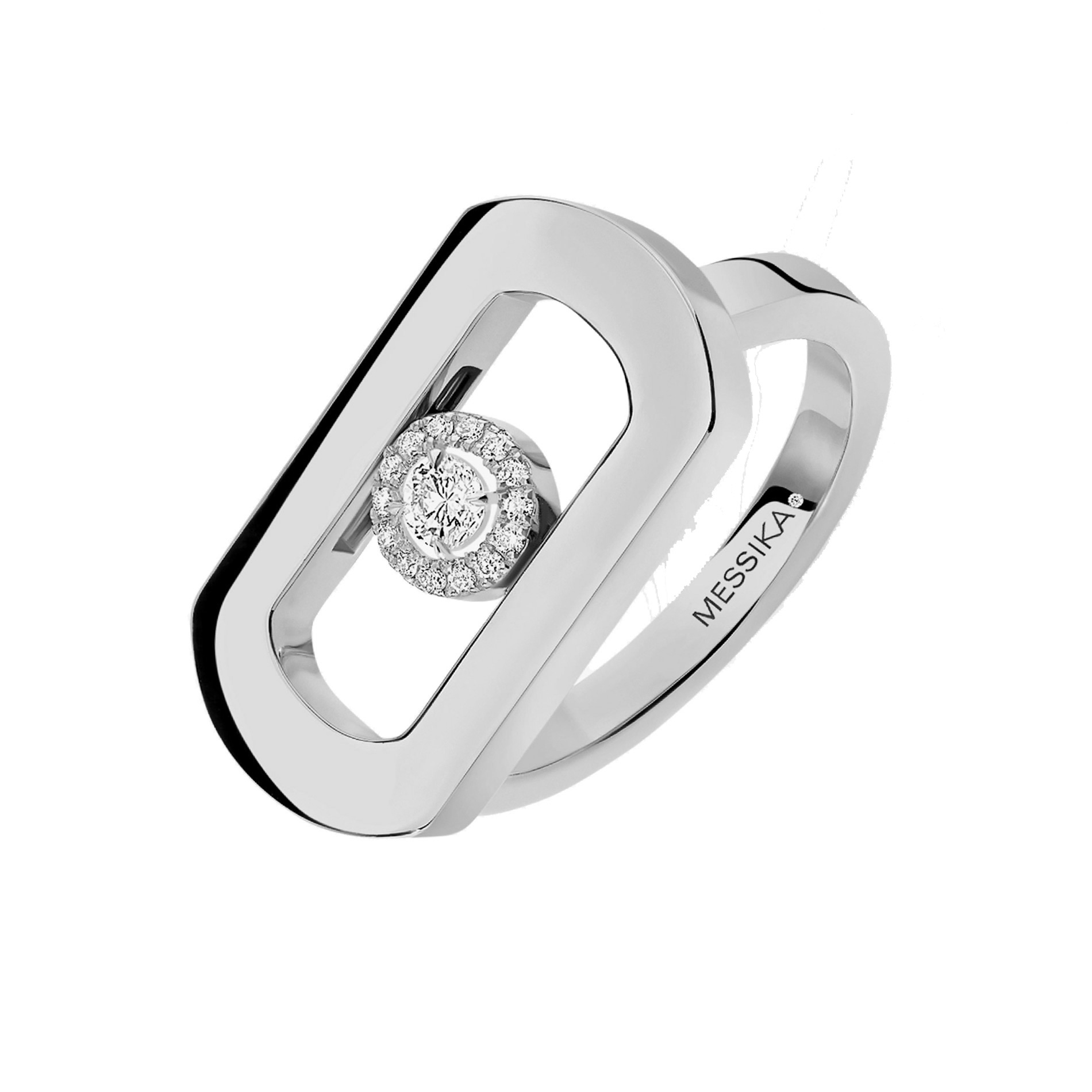 Bague Messika So Move en or blanc et diamant Lepage