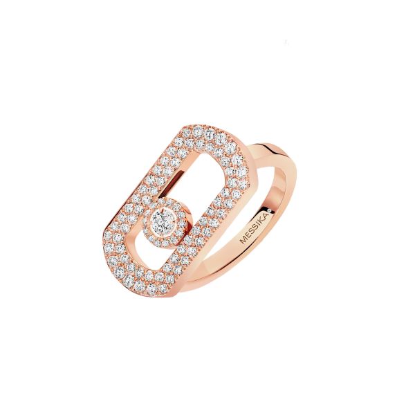 Messika So Move Pavé Ring in rose gold and diamonds