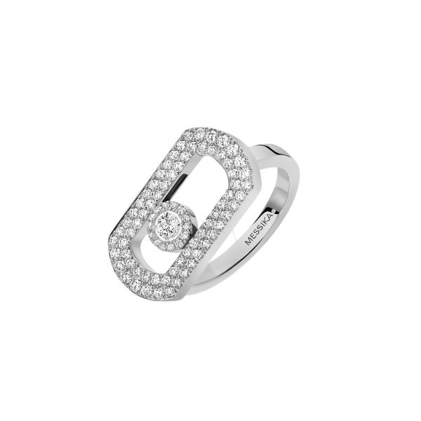 Messika So Move Pavé Ring in white gold and diamonds