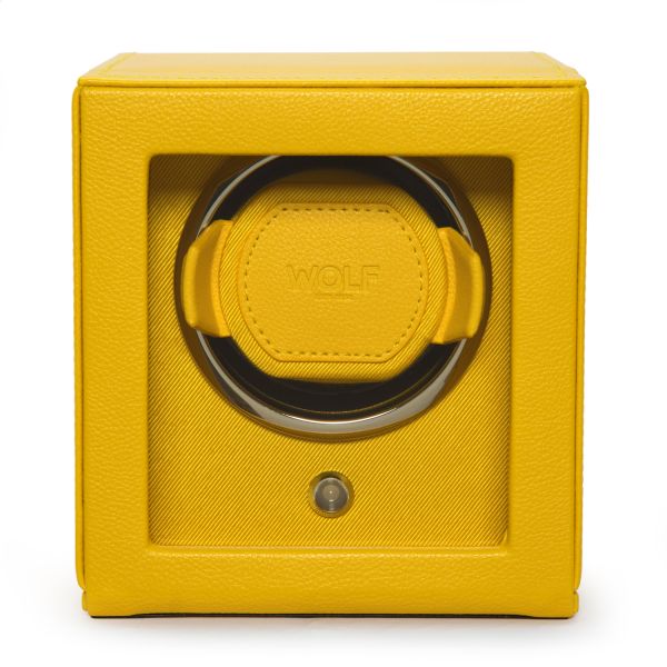 Watch Winder Wolf 1834 Cub Yellow vegan leather