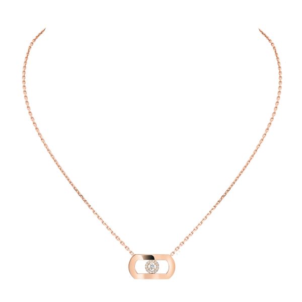 Messika So Move necklace in rose gold and diamonds