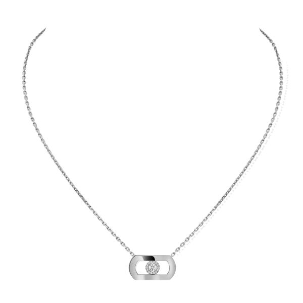 Collier Messika So Move en or blanc et diamant