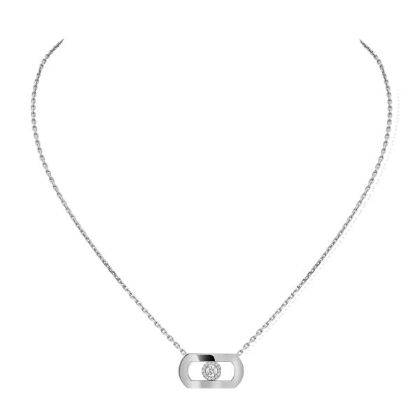 Messika So Move necklace in white gold and diamonds