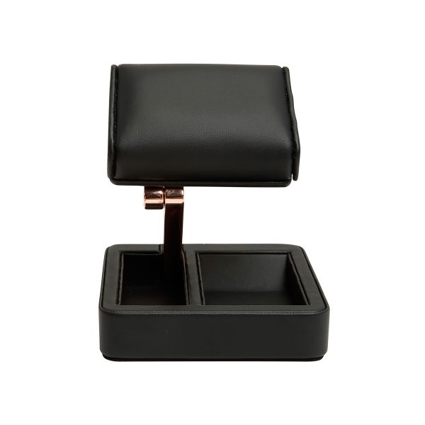 Axis Copper Travel Watch Stand Wolf 1834 black vegan leather
