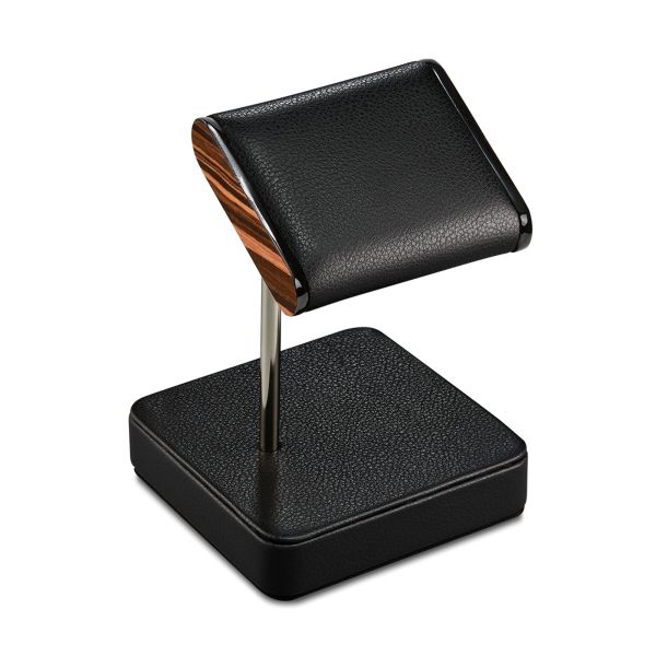 Roadster Single Watch Stand Wolf 1834 black vegan leather