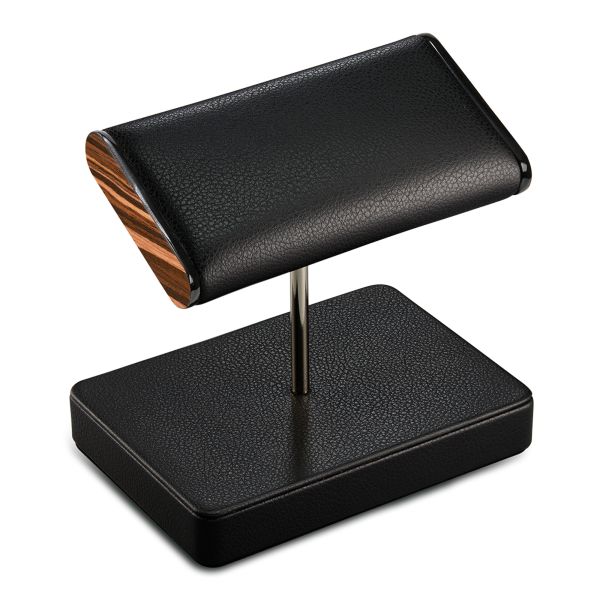Roadster Double Watch Stand Wolf 1834 black vegan leather