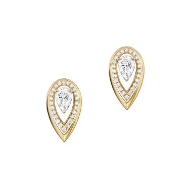 Messika Fiery earrings in yellow gold and diamonds