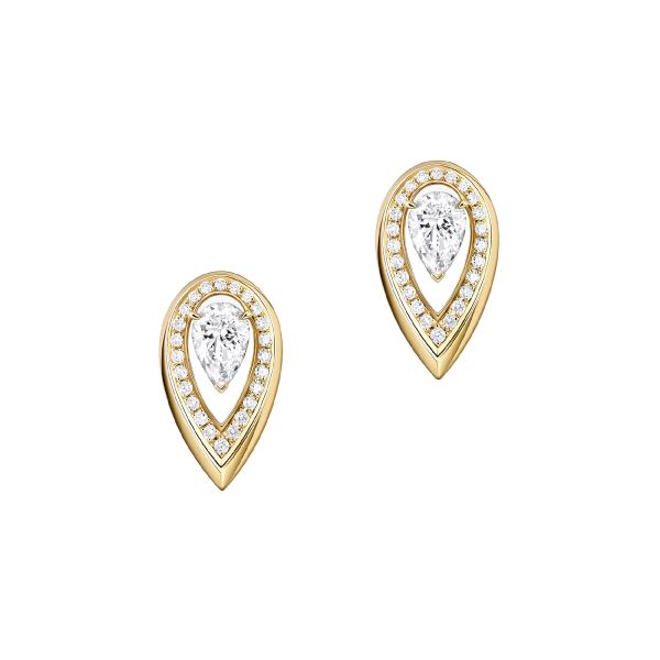 Boucles d'oreilles Messika Fieryen or jaune et diamants