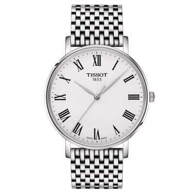 Montre Tissot Everytime quartz cadran argent bracelet acier 40 mm T143.410.11.033.00