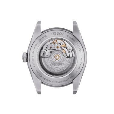 Tissot Gentleman Powermatic 80 Silicium automatic watch blue dial steel bracelet 40 mm