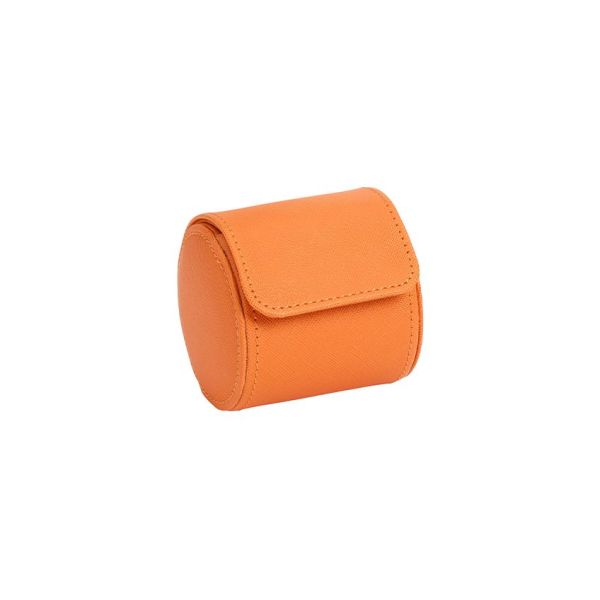 Tutti Frutti Orange Single Watch Roll Wolf 1834 orange vegan leather
