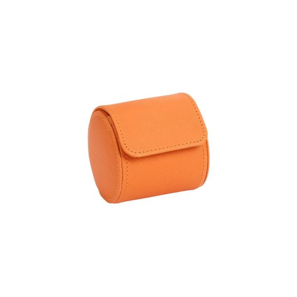 Tutti Frutti Orange Single Watch Roll Wolf 1834 orange vegan leather