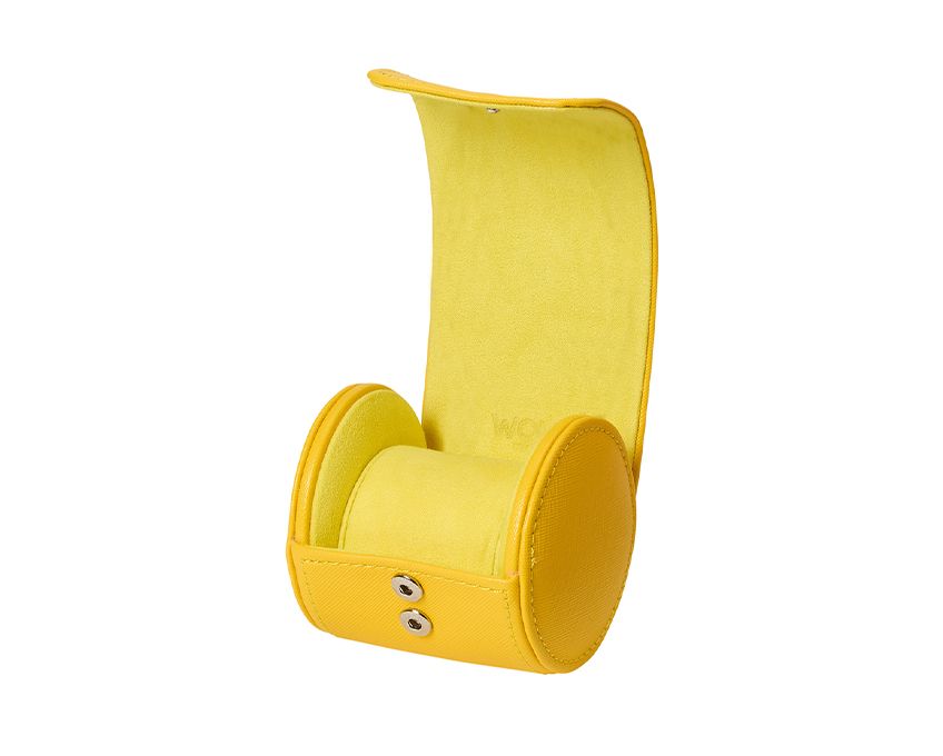 Rouleau montre Tutti Frutti Yellow Wolf 1834 en cuir vegan jaune