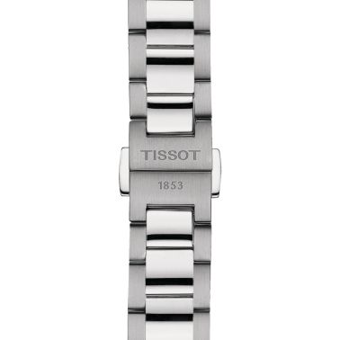 Tissot T-Classic PR 100 quartz blue dial steel bracelet 34 mm