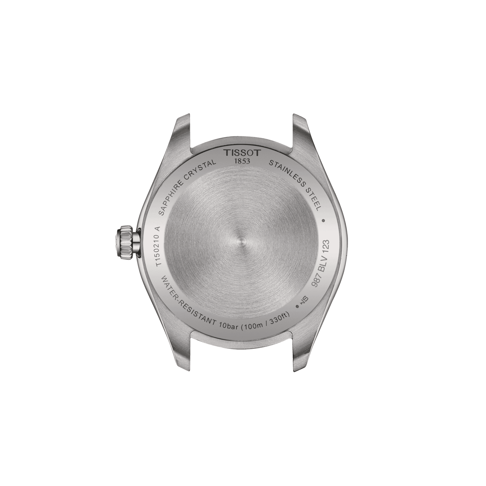 Montre Tissot T-Classic PR 100 quartz cadran argent bracelet acier 34 mm T150.210.11.031.00