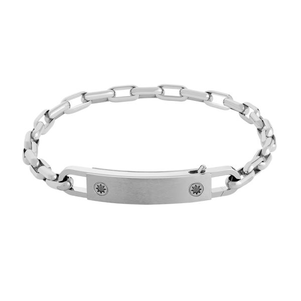 Fred Force 10 Winch bracelet in white gold and stainless steel 