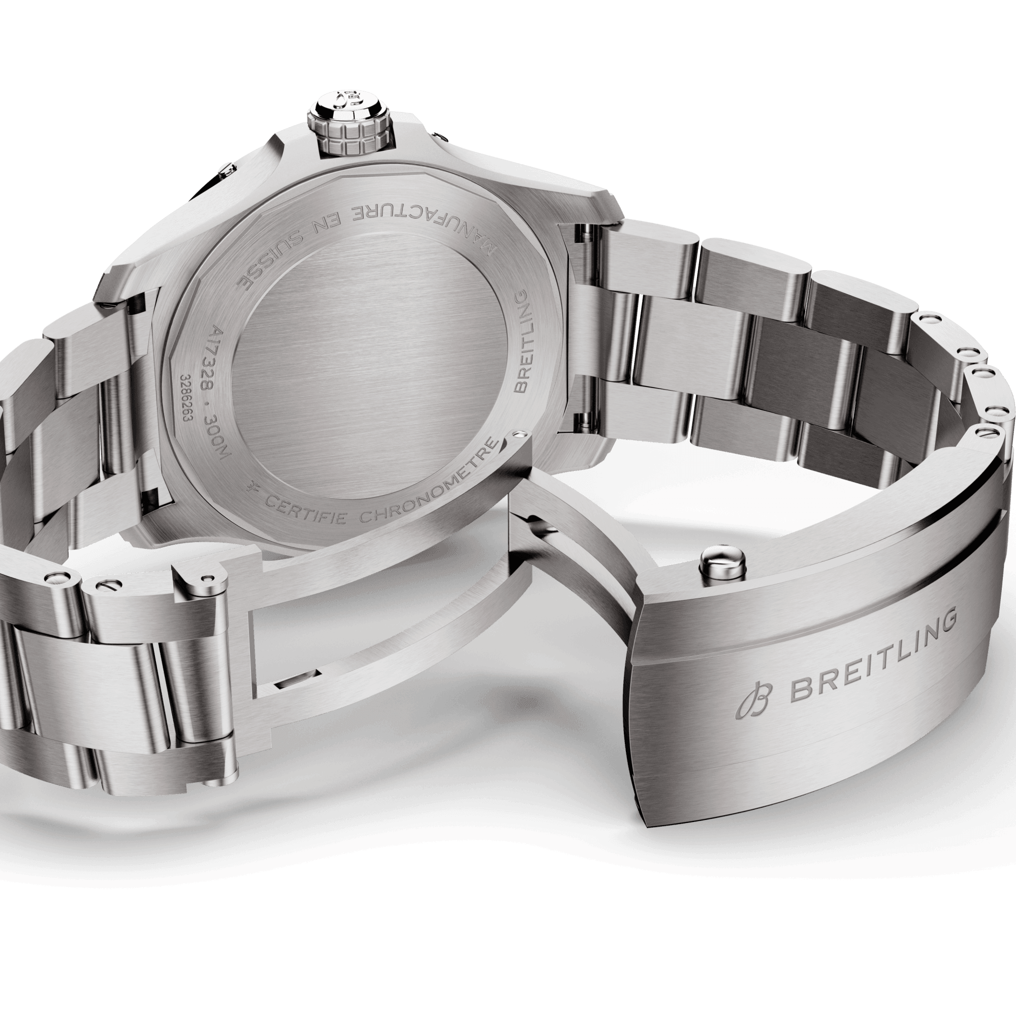 Montre Breitling Avenger automatique cadran noir bracelet acier 42 mm A17328101B1A1