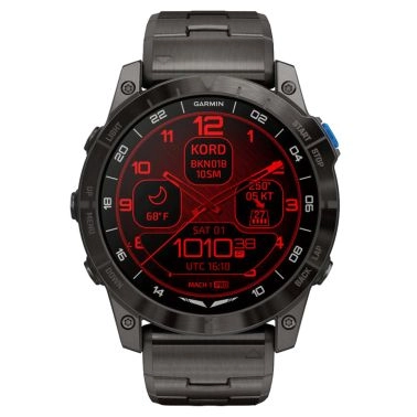 Montre Garmin D2 Mach 1 Pro Titane Carbon Gray DLC bracelet titane 51 mm 010-02804-81