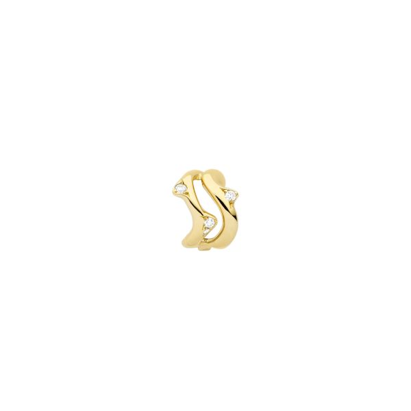 Bijou d'oreille Dior Bois de Rose en or jaune et diamants JBDR95061
