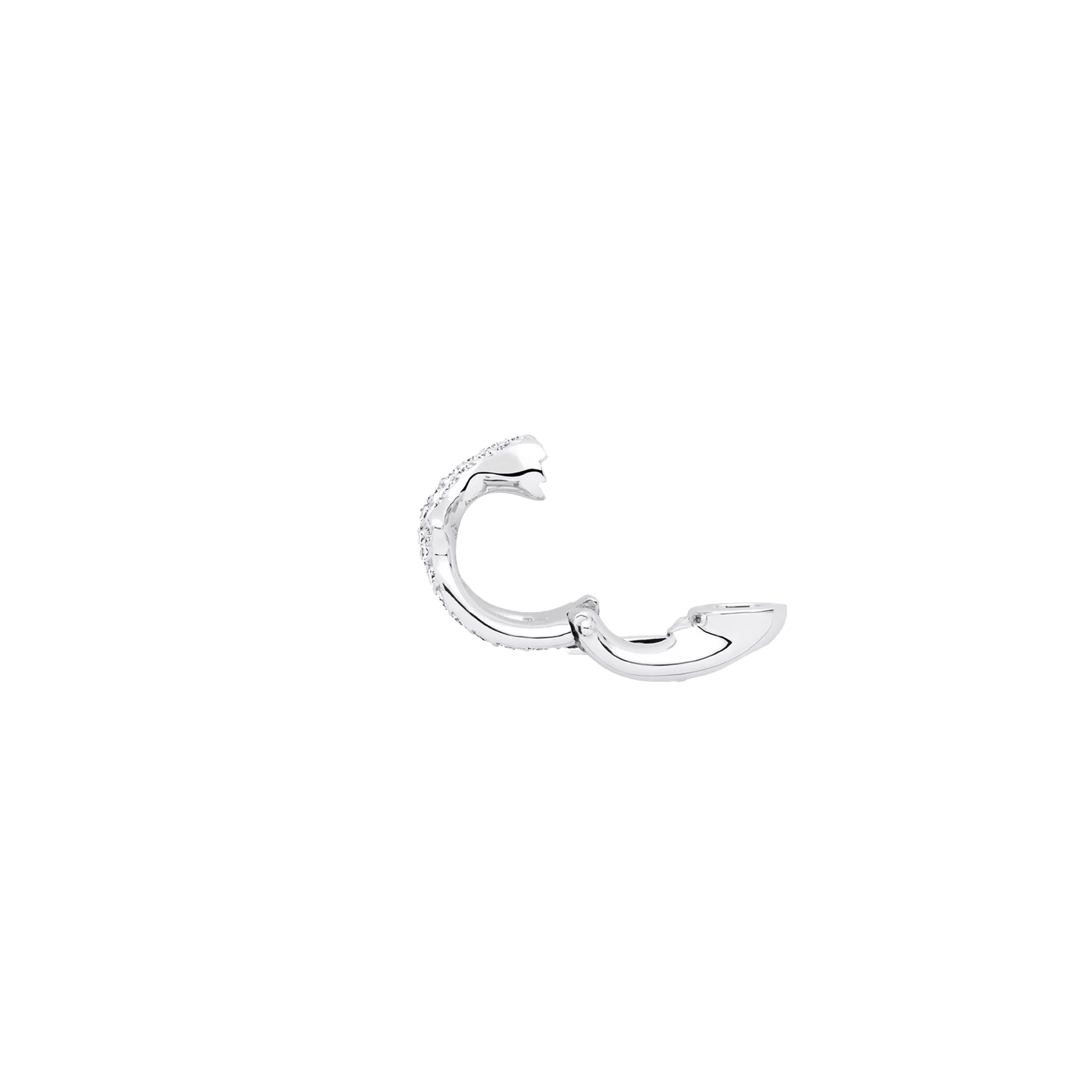Dior Bois de Rose earring in white gold and diamonds paved