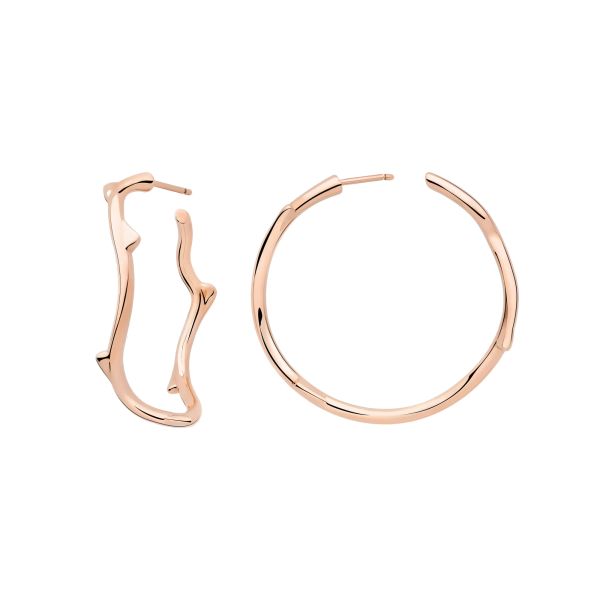 Dior Bois de Rose hoop earrings in rose gold