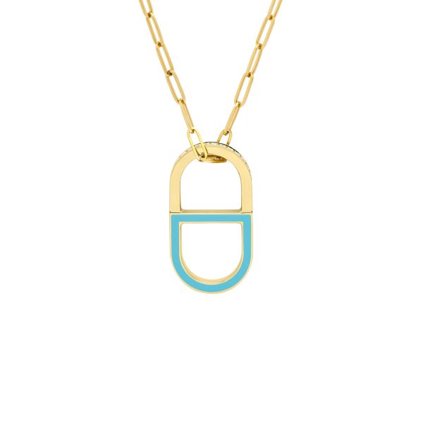 Collier et bague modulables Color Dior en or jaune, diamants et laque colorée JCCD94009