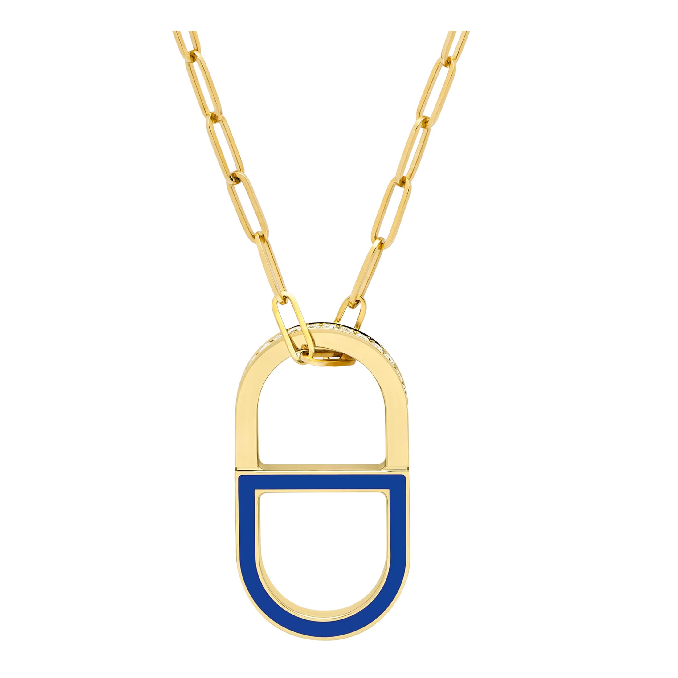 Color Dior modular necklace and ring in yellow gold, diamonds and