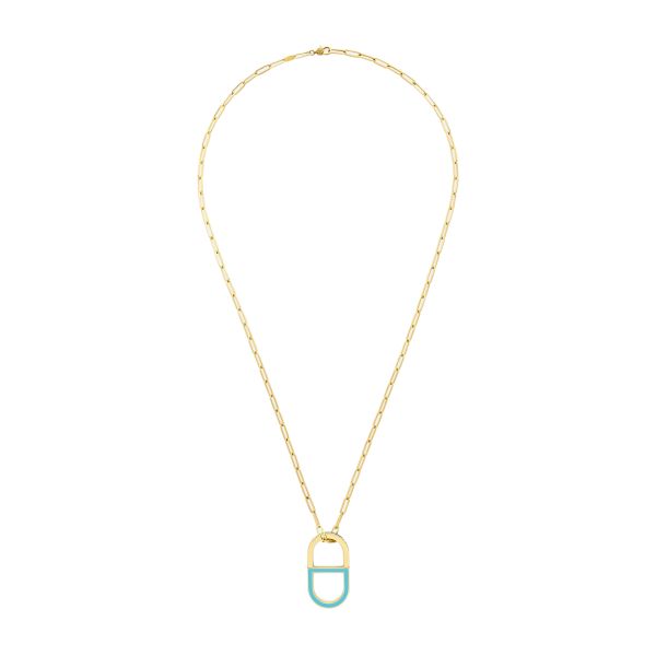 Color Dior modular necklace and ring in yellow gold Color Dior modular necklace and ring in yellow gold