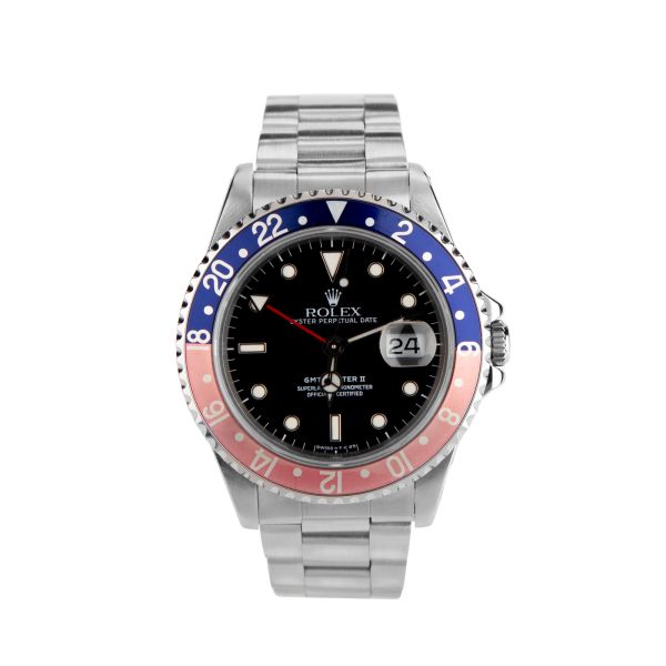 Montre Rolex GMT-Master II "Pepsi" 16710 automatique 40 mm Service 2017