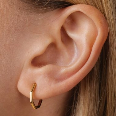 Lepage Octo earrings yellow gold hoop earrings