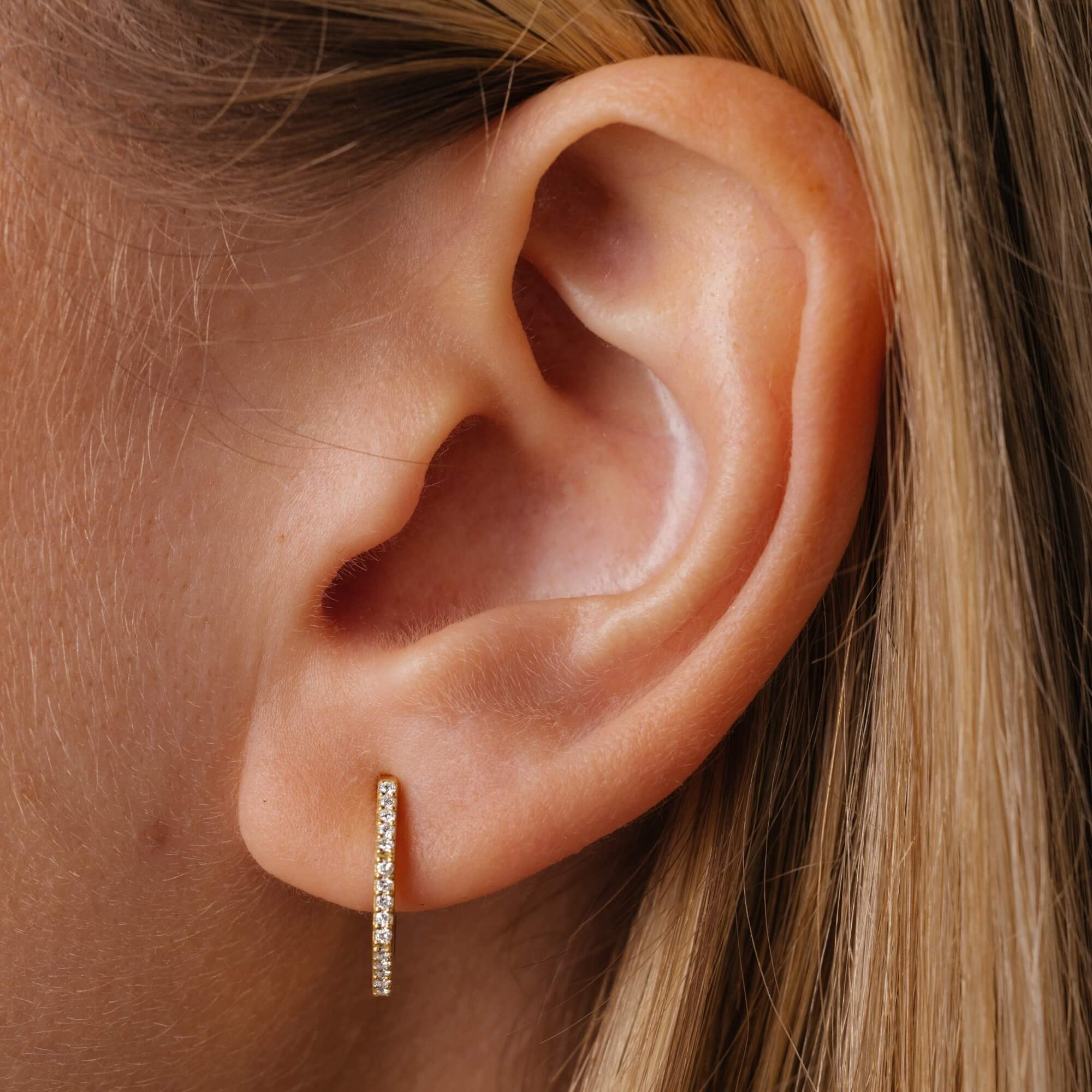 Lepage Octo earrings yellow gold and diamonds