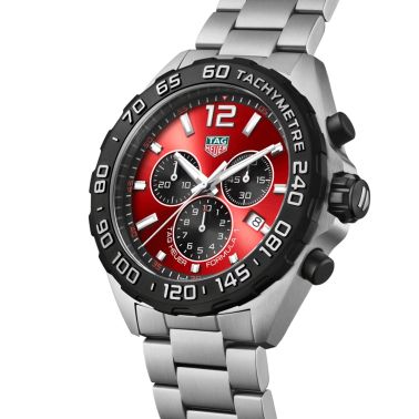 Montre TAG Heuer Formula 1 Colors quartz cadran rouge bracelet acier 43 mm CAZ101AN.BA0842