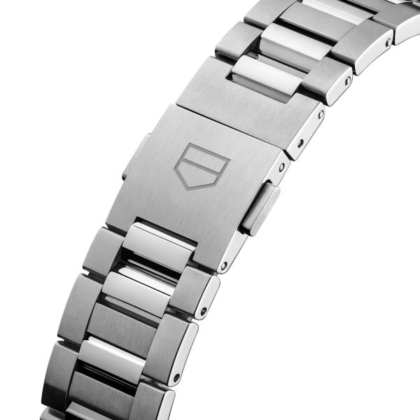 Montre TAG Heuer Carrera Date automatique diamants cadran rose bracelet acier 36 mm WBN231A.BA0001